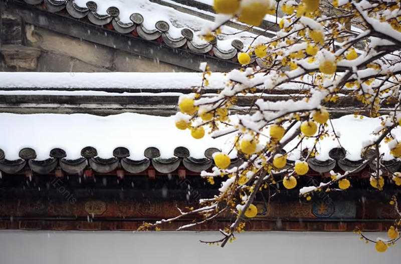 下雪的园林梅花背景,高清,摄影图,摄影图片,图片大全,摄影图免费下载